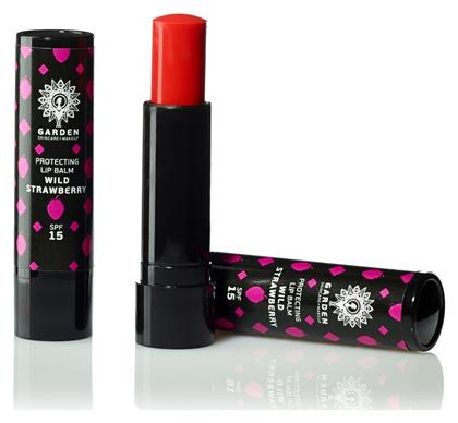 Protecting Lip Balm SPF15 με Χρώμα Wild Strawberry 5.20gr Garden