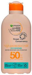 Ambre Solaire Ocean Protect Αδιάβροχη Αντηλιακή Κρέμα για το Σώμα SPF50 200ml Garnier