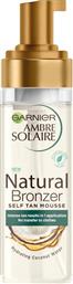 Garnier Ambre Solaire Vegan Natural Bronzer Self Tanning Mousse Σώματος 200ml