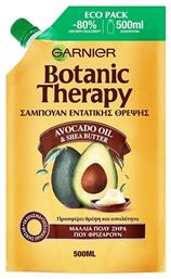 Botanic Therapy Avocado Oil & Shea Butter Eco Pack Refill Σαμπουάν Ενυδάτωσης για Φριζαρισμένα Μαλλιά 500ml Garnier