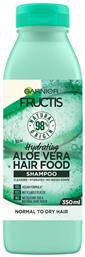 Fructis Hair Food Aloe Vera Σαμπουάν Αναδόμησης/Θρέψης για Όλους τους Τύπους Μαλλιών 350ml Garnier