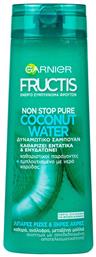 Fructis Non Stop Pure Coconut Water Σαμπουάν Αναδόμησης/Θρέψης & Ενυδάτωσης 400ml Garnier