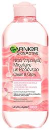 Micellar Water Καθαρισμού SkinActive Rose Clean & Glow για Ευαίσθητες Επιδερμίδες 400ml Garnier