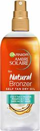 Garnier Ambre Solaire Natural Bronzer Dry Self Tanning Lotion Σώματος 150ml