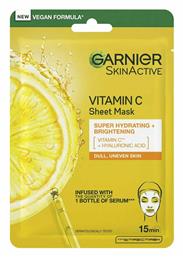 Skin Active Vitamin C Super Hydrating & Brightening Μάσκα Προσώπου για Λάμψη / Ενυδάτωση 28gr Garnier