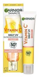 SkinActive Vitamin C Daily UV Αντηλιακή Κρέμα Προσώπου SPF50 με Χρώμα 40ml Garnier