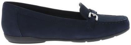 D Annytah Moc Δερμάτινα Γυναικεία Loafers σε Navy Μπλε Χρώμα Geox από το Modivo