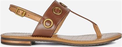 Geox D Sozy S E Δερμάτινα Ανατομικά Σανδάλια σε Καφέ Χρώμα από το Troumpoukis