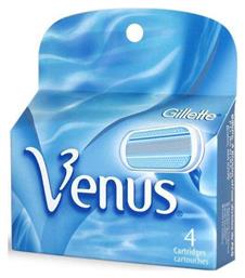 Venus Smooth Ανταλλακτικές Κεφαλές με 3 Λεπίδες και Λιπαντική Ταινία 4τμχ Gillette