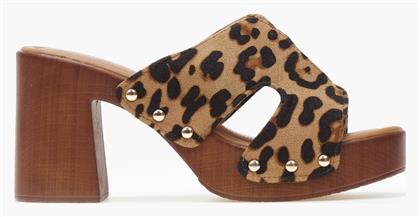 Γυναικεία Clogs Τσόκαρα Φάσα Ανοίγματα Λεοπάρ - Issue Fashion