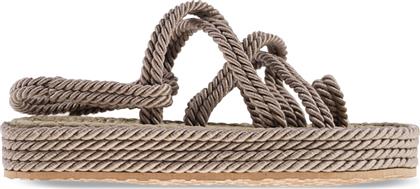 Γυναικεία Σανδάλια Newz 1007 Taupe Υφασμάτινα από το Step One