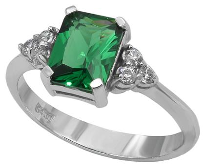 Γυναικείο Δαχτυλίδι Λευκόχρυσο 9Κ