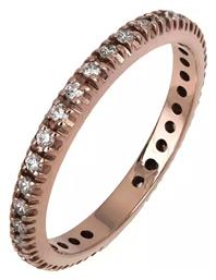 Γυναικείο Δαχτυλίδι Ολόβερο Ροζ Χρυσό 18Κ - Kosmima24