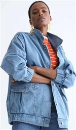 Γυναικείο oversized denim jacket 100% βαμβακέρο από το Sou