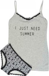 Γυναικείο σετ φανελάκι με slip Evelyn SUMMER Βαμβακερό από το Suc