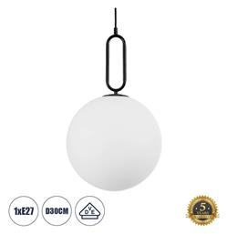 Bellissimo Κρεμαστό Φωτιστικό Μαύρο 30x34x52εκ. GloboStar