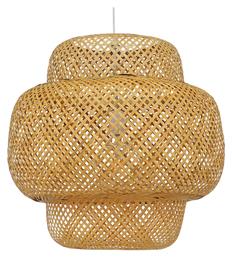 Malvides Light Brown Κρεμαστό Φωτιστικό Καφέ 56x54εκ. GloboStar