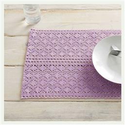 Crochet Σουπλά Υφασμάτινο Μωβ 50x30cm 2τμχ Gofis Home