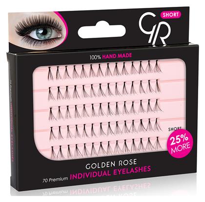 Individual False Eyelashes Short Golden Rose