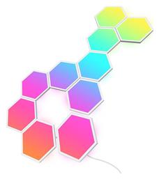 WiFi Διακοσμητικό Φωτιστικό με Φωτισμό RGB Hexagon LED Λευκό 10τμχ Govee
