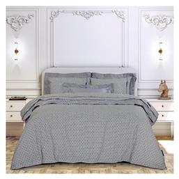 Σετ Σεντόνια King Size 260x280εκ. 2216 Γκρι-μαύρο 4τμχ Greenwich Polo Club