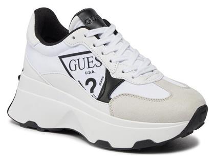 Calebb4 Γυναικεία Chunky Sneakers Λευκό Guess