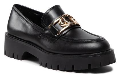 Δερμάτινα Γυναικεία Loafers σε Μαύρο Χρώμα Guess από το Epapoutsia