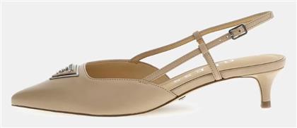 Δερμάτινες Μυτερές Γόβες με Χαμηλό Τακούνι Guess