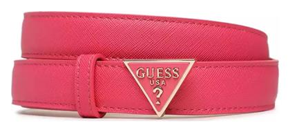 Δερμάτινη Γυναικεία Ζώνη Φούξια Guess