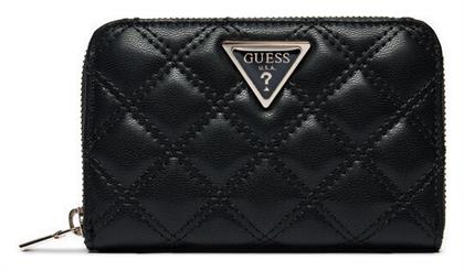 Giully Μεγάλο Γυναικείο Πορτοφόλι Μαύρο Guess