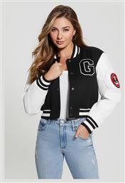 Κοντό Γυναικείο Bomber Jacket Black Guess