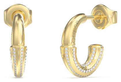 Majorelle Σκουλαρίκια Κρίκοι από Ατσάλι Επιχρυσωμένα με Πέτρες Guess