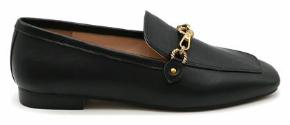 Marta Δερμάτινα Γυναικεία Loafers σε Μαύρο Χρώμα Guess