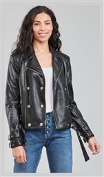 Olivia W1GL01R8S32 Δερμάτινο Γυναικείο Biker Jacket Μαύρο Guess