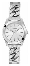 Serena Ρολόι με Ασημί Μεταλλικό Μπρασελέ Guess