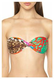 Strapless Bikini Top Animal Print Guess