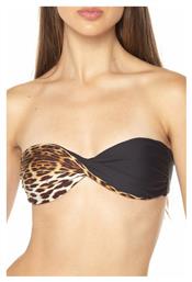 Strapless Bikini Top Animal Print Μαύρο Guess