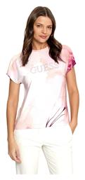 T-Shirt Cream White, Ροζ Guess