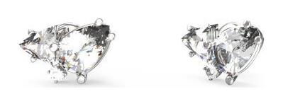 Wonderlights Σκουλαρίκια Κρίκοι από Ατσάλι με Πέτρες Guess