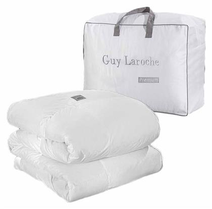 Πάπλωμα Υπέρδιπλο Πουπουλένιο 220x240 Premium Λευκό Guy Laroche