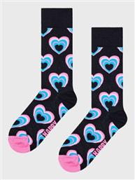 Heart In Heart Γυναικείες Κάλτσες Black Happy Socks