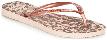 Slim Animals Σαγιονάρες σε Ροζ Χρώμα Havaianas