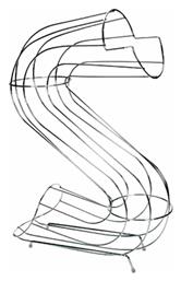 Φρουτιέρα Inox Ασημί 12x35x41εκ. Hendi