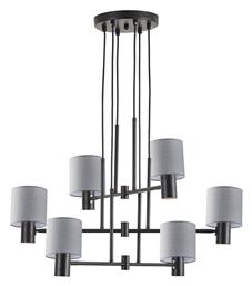 Πολυέλαιος 6xE27 με Καπέλα Γκρι 77-8296 Home Lighting