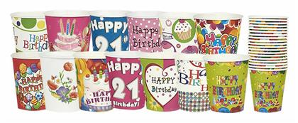 Ποτήρι για Party (Διάφορα Σχέδια/Χρώματα) HOMie