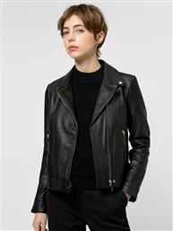 Hugo Μπουφάν δερμάτινο Lelari 50443309 Μαύρο Regular Fit από το Modivo