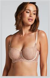 Hunkemöller Balconette Warm Taupe Σουτιέν χωρίς Ενίσχυση με Μπανέλες - Hunkemoller