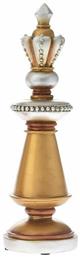 Διακοσμητικό Πιόνι Σκακιού Πολυρητίνης Χρυσή 11x11x35cm Iliadis