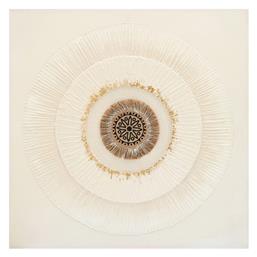 Circled Εξάπτυχος Πίνακας σε Καμβά 80x80cm Inart