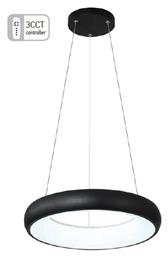 Κρεμαστό Φωτιστικό Μαύρο 60x60εκ. Inlight